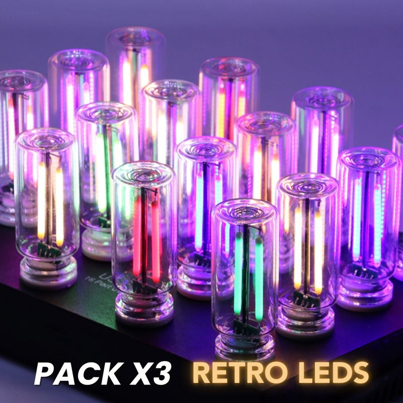 ¡EXCLUSIVO! PACK X3 RETRO LEDS