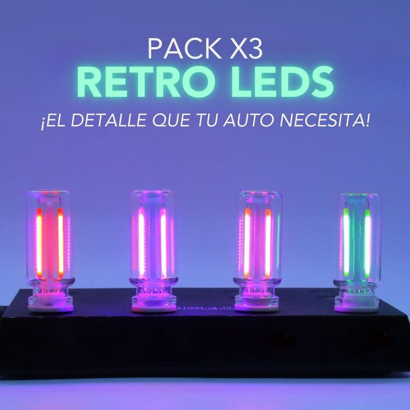 ¡EXCLUSIVO! PACK X3 RETRO LEDS