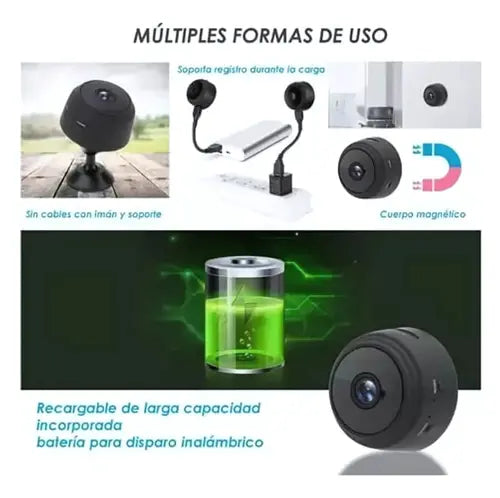 [PAGUE 1, LLEVE 2] PROTECAM360 -  MINI CAMARA ESPÍA WI-FI