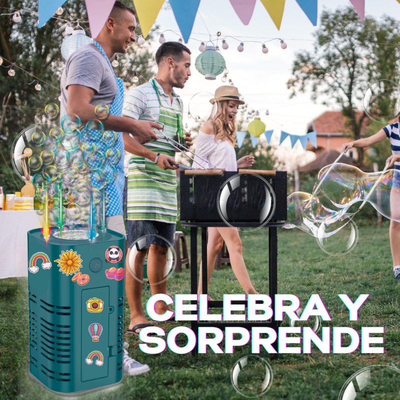 ¡OFERTA! BURBUJA PARTY + PINZAS CARICATURAS