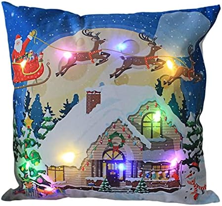 ¡DE TEMPORADA! FUNDAS COJINES LED NAVIDEÑAS