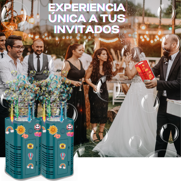 ¡OFERTA! BURBUJA PARTY + PINZAS CARICATURAS