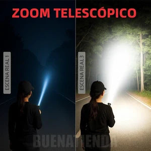 LINTERNA ULTRA POTENTE 2X1 QUE ILUMINA COMO NUNCA 🔦