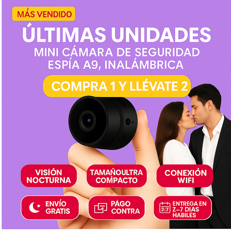 Mini Cámara De Seguridad Espía Compra 1 y llévate 2