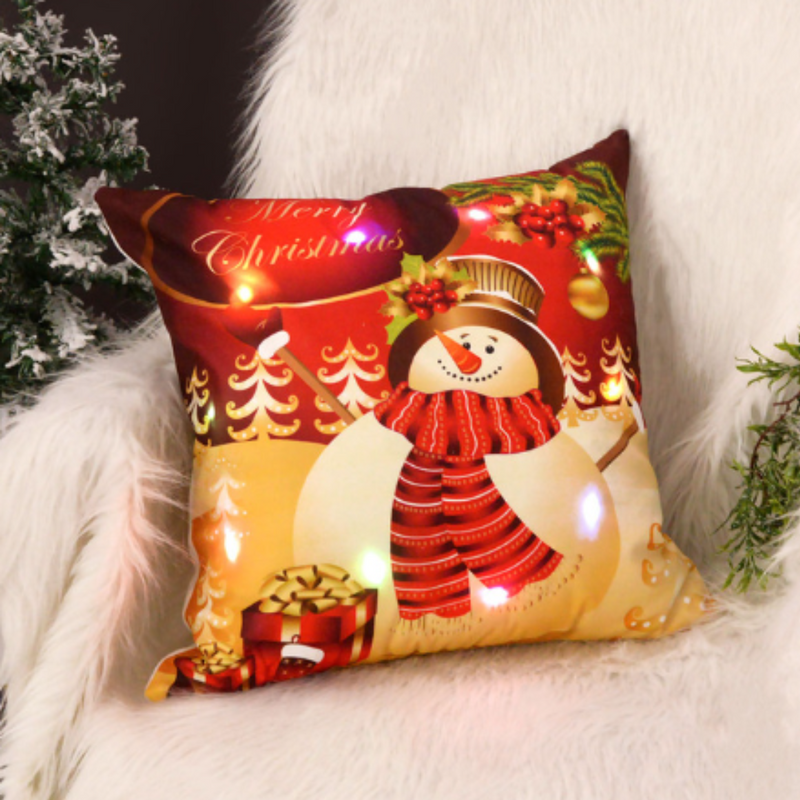 ¡DE TEMPORADA! FUNDAS COJINES LED NAVIDEÑAS