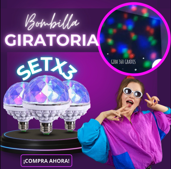 ¡ DE TEMPORADA! SET X 3 BOMBILLAS GIRATORIAS LUMIGIRO 002